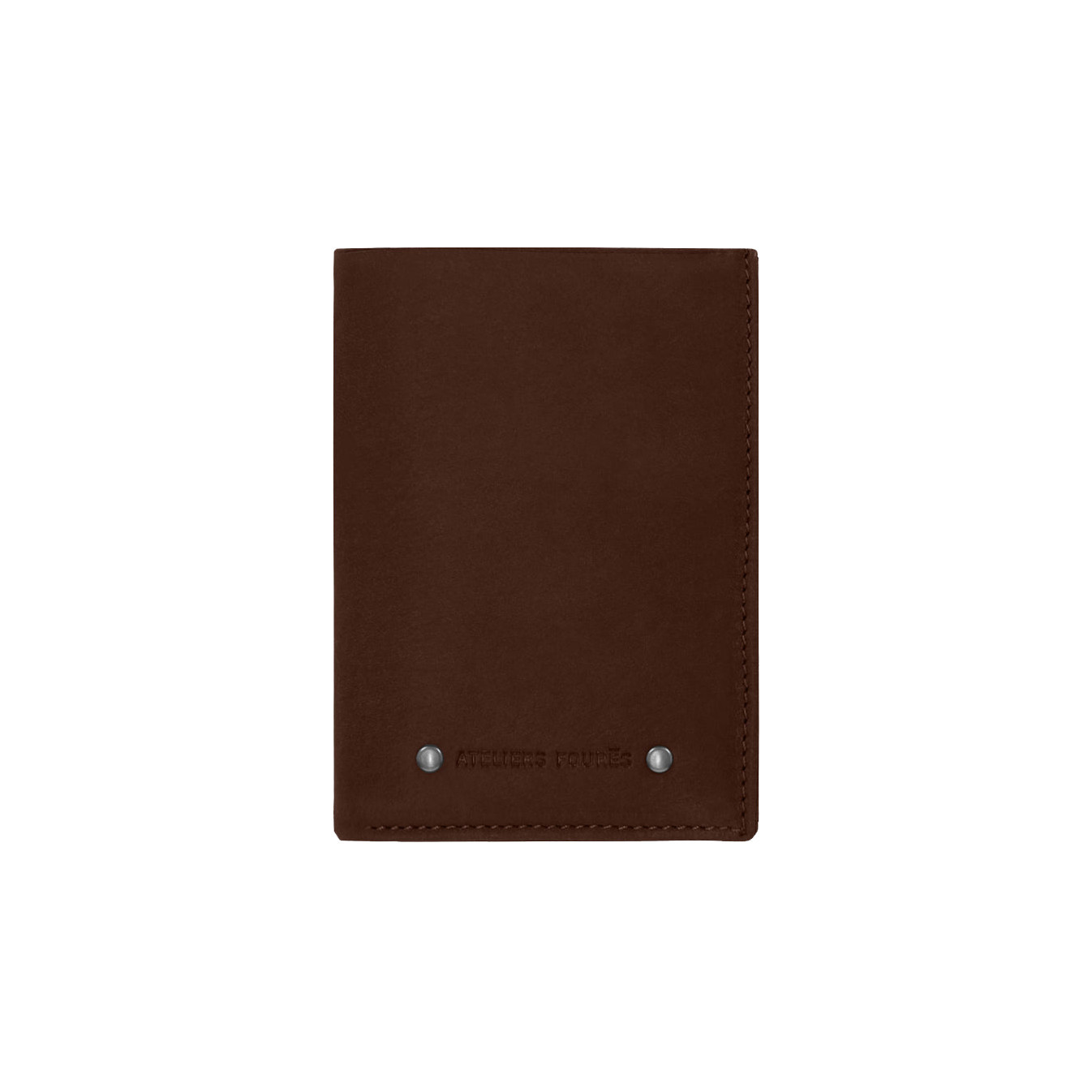 Ateliers Fourès Biker Wallet European Double Flap Achille Cognac