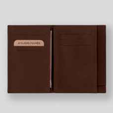 Ateliers Fourès Biker Wallet European Double Flap Achille Cognac