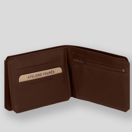 Fourès Workshops Baroudeur Italian Wallet Zippered Bill Holder Ulys...