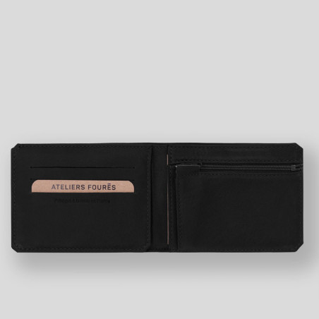 Fourès Workshops Brawler Italian Wallet Zippered Bill Holder Ulysse...