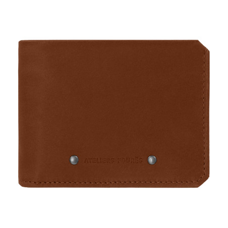 Ateliers Fourès Biker Italian Zippered Wallet Ulysse F956 Tawny