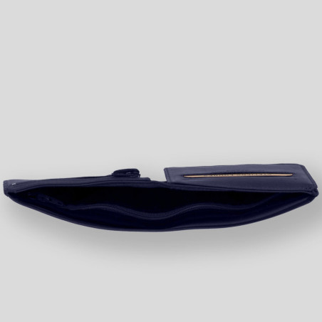 Les Ateliers Fourès Baroudeur Porte-Feuille Italien Ulysse F956 Marine ouvert 4