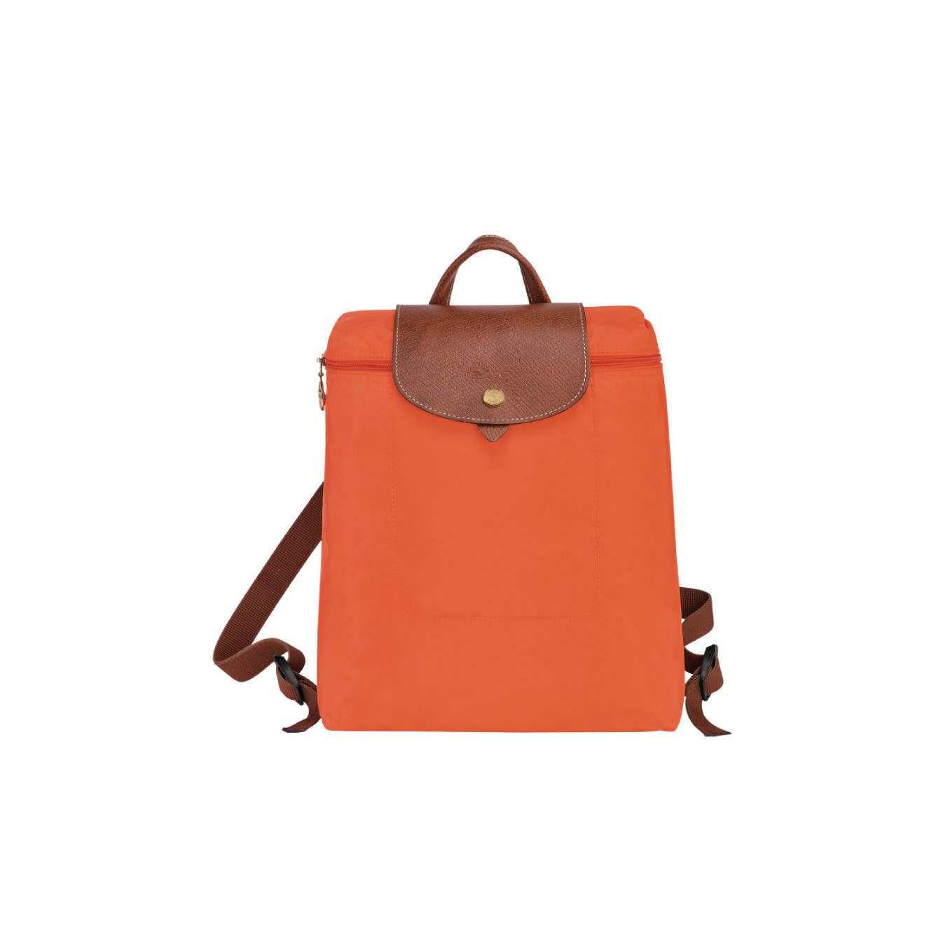 Longchamp The Original Folding Orange Backpack