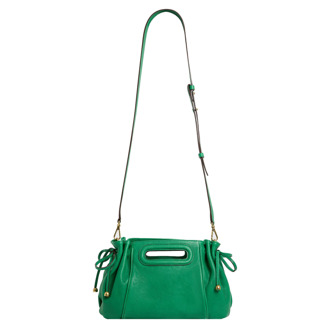 Gérard Darel Le Mini Dany leather washed green handbag