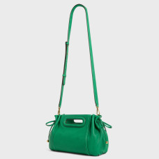 Gérard Darel Le Mini Dany leather washed green handbag