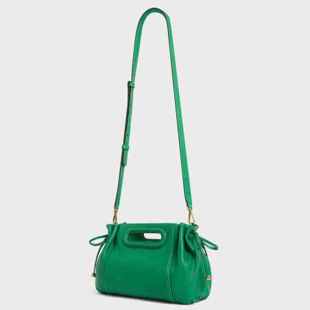 Gérard Darel Le Mini Dany leather washed green handbag