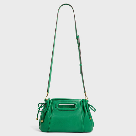 Gérard Darel Le Mini Dany leather washed green handbag