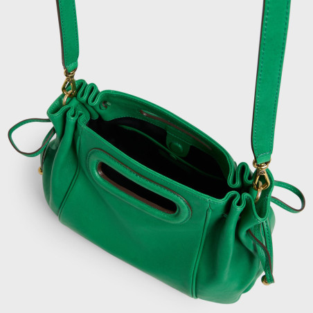 Gérard Darel Le Mini Dany leather washed green handbag
