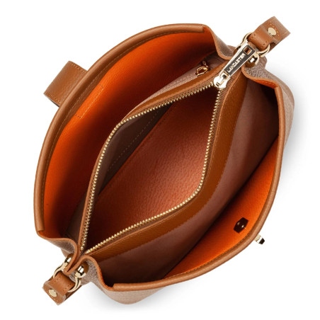 Lancaster Top Double Trotteur Bag 470-64 Camel In Orange