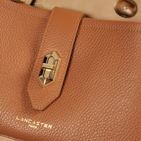 Lancaster Top Double Trotteur Bag 470-64 Camel In Orange