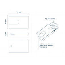 Ogon Slider Compact Orange Card Holder