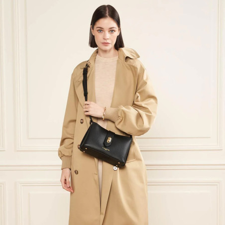 Lancaster Top Double Trotteur Bag 470-64 Black In Nude
