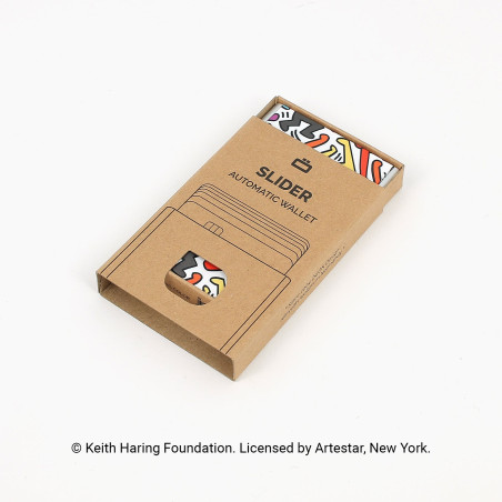 Ogon Slider Compact Card Holder Keith Haring Color