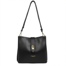 Lancaster Top Double Trotter Bag 470-62 Black In Nude