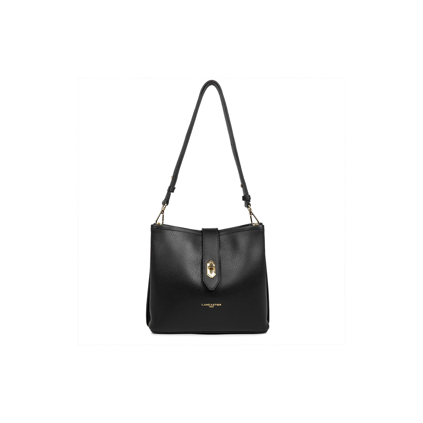 Lancaster Top Double Trotter Bag 470-62 Black In Nude