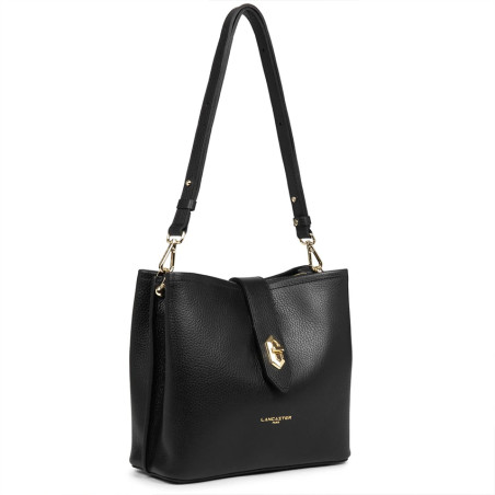 Lancaster Top Double Trotter Bag 470-62 Black In Nude