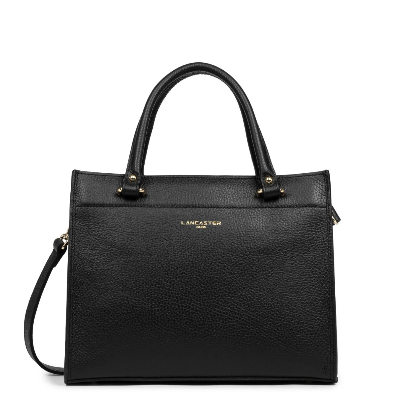 Lancaster Foulonné Double Handbag 470-63 Black In Nude