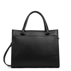 Lancaster Foulonné Double Handbag 470-63 Black In Nude