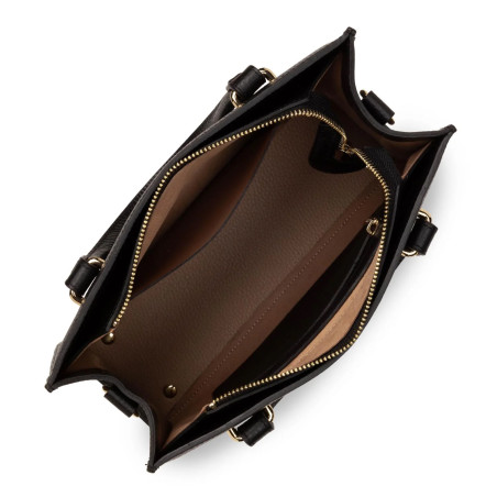 Lancaster Foulonné Double Handbag 470-63 Black In Nude