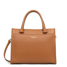 Lancaster Foulonné Double Handbag 470-63 Camel In Orange