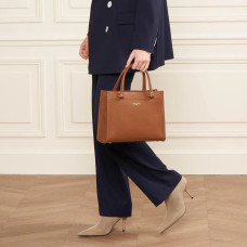 Lancaster Foulonné Double Handbag 470-63 Camel In Orange