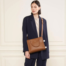 Lancaster Foulonné Double Handbag 470-63 Camel In Orange