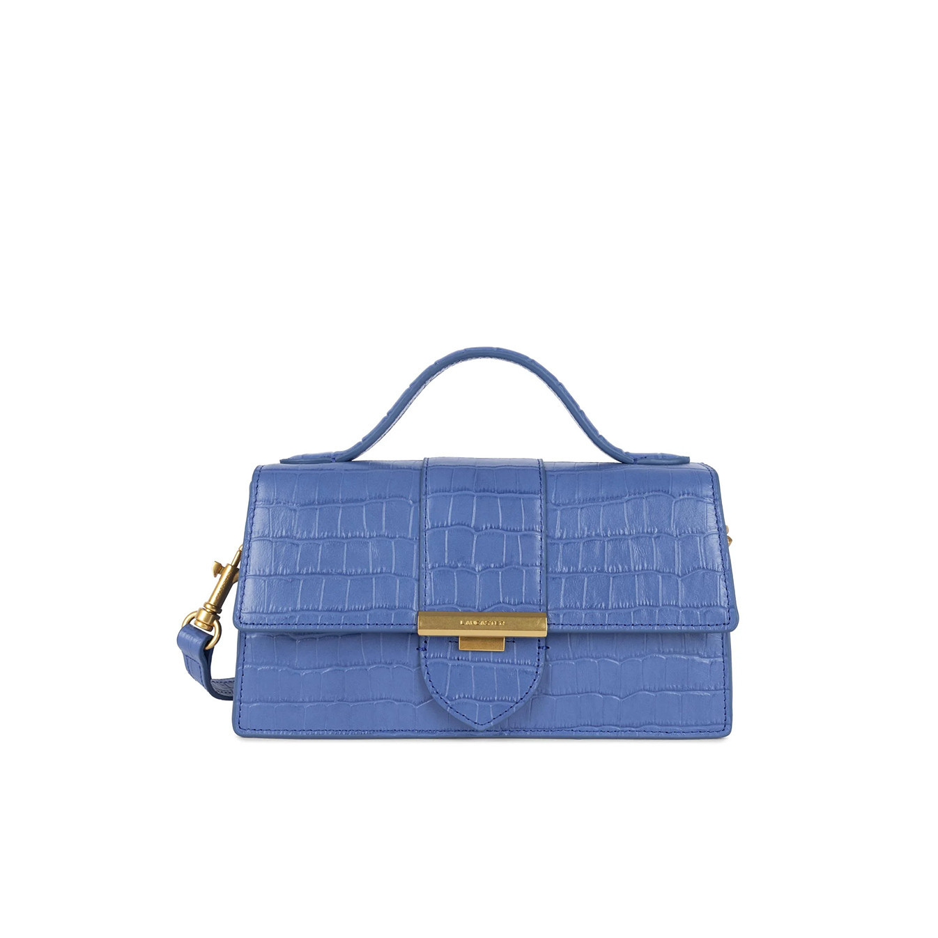 Lancaster Croco Ily Baguette Handbag Crocodile Leather 531-013 Blue