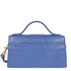 Lancaster Croco Ily Baguette Handbag Crocodile Leather 531-013 Blue