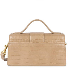 Lancaster Croco Ily Baguette Handbag Crocodile Leather 531-013 Natural