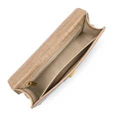 Lancaster Croco Ily Baguette Handbag Crocodile Leather 531-013 Natural
