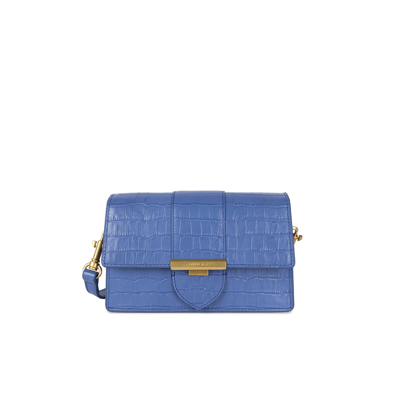 Lancaster Croco Ily Small Trotter Bag Crocodile Leather 531-015 Blue
