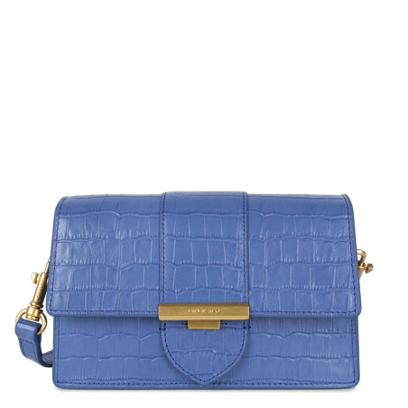 Lancaster Croco Ily Small Trotter Bag Crocodile Leather 531-015 Blue