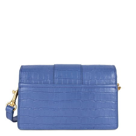 Lancaster Croco Ily Small Trotter Bag Crocodile Leather 531-015 Blue