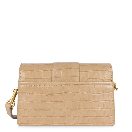Lancaster Croco Ily Small Trotter Bag Crocodile Leather 531-015 Nat...