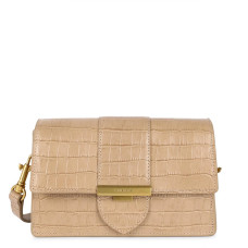 Lancaster Croco Ily Small Trotter Bag Crocodile Leather 531-015 Nat...