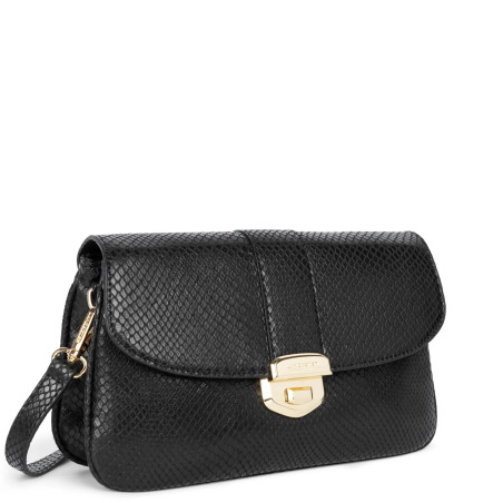 Lancaster Python Fia Double Pouch 531-028 Black Python