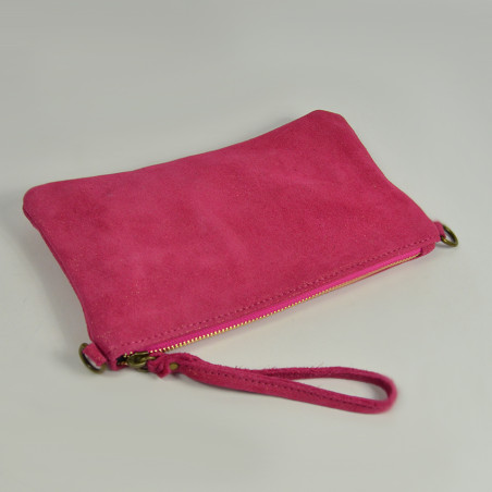 Farfouillette Clutch Wedding Shiny Leather 2002 Fuchsia