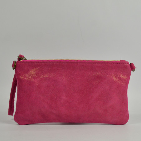 Farfouillette Clutch Wedding Shiny Leather 2002 Fuchsia