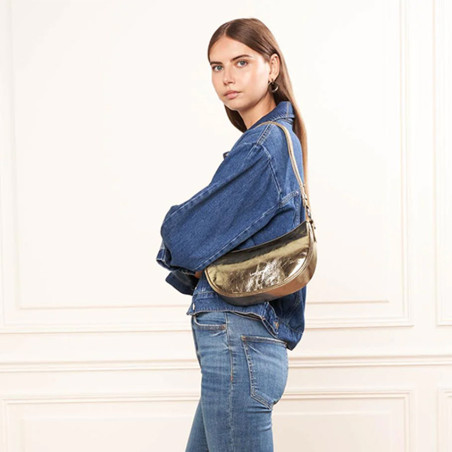 Lancaster Fashion Firenze Demi Lune Bag 480-042 Gold