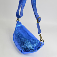 Shiny Cuir Banane Farfouillette Bag 2112 Cobalt