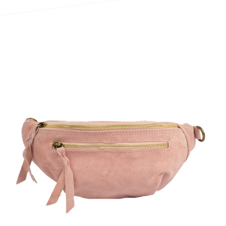 Farfouillette Sac Banane Reversed Leather 2115 Pink