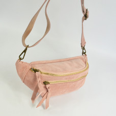 Farfouillette Sac Banane Reversed Leather 2115 Pink