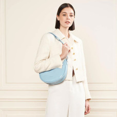 Lancaster Vernis Firenze Hobo Bag 480-106 Sky Blue