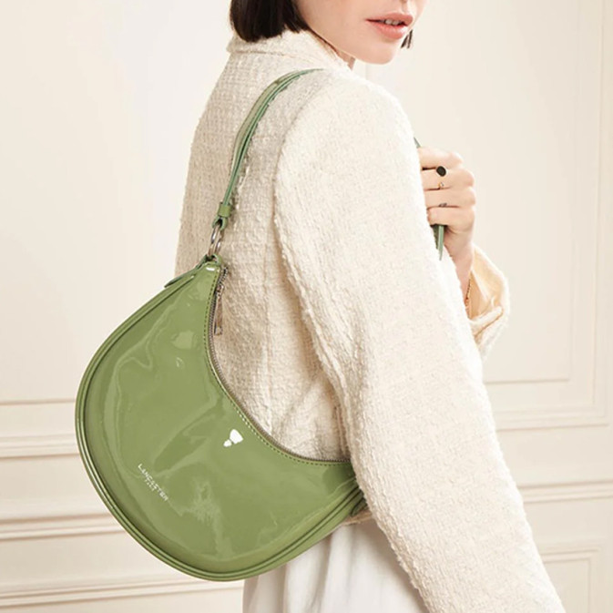 Lancaster Vernis Firenze Hobo Bag 480-106 Jade