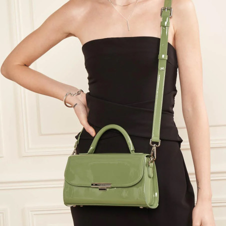 Lancaster Vernis Firenze Handbag 480-107 Jade