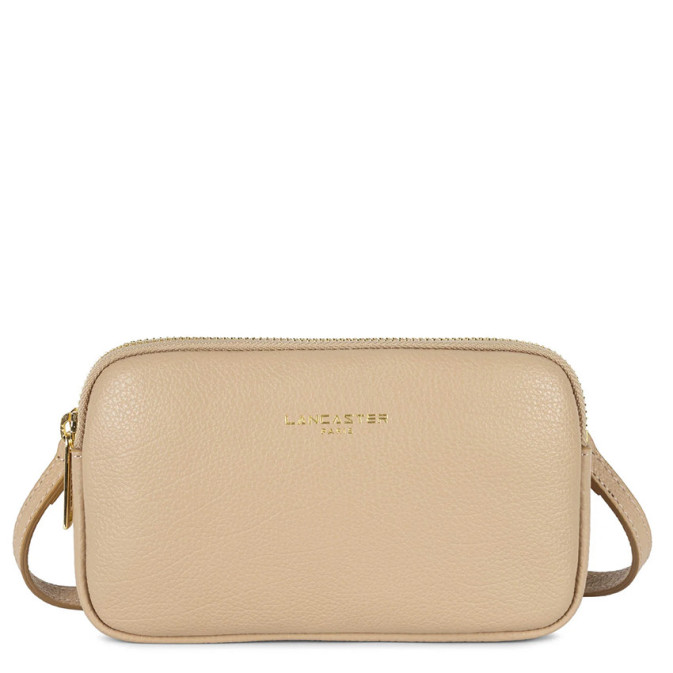 Lancaster Dune Double Pouch 129-30 Dark Beige