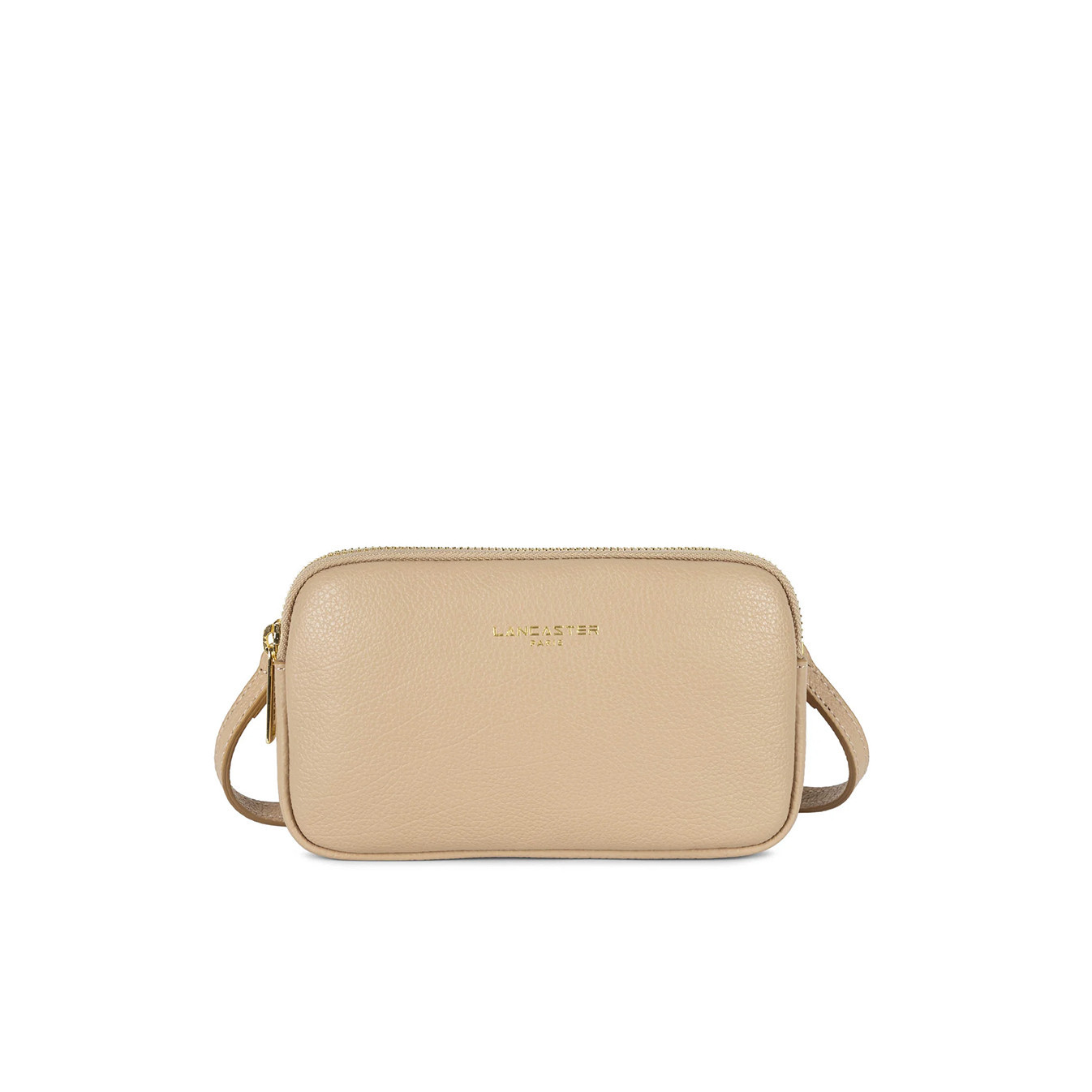 Lancaster Dune Double Pouch 129-30 Dark Beige