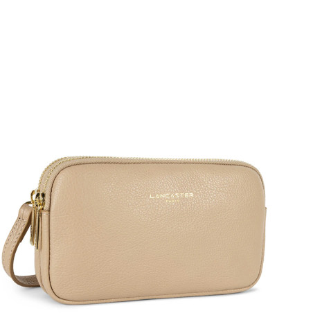Lancaster Dune Double Pouch 129-30 Dark Beige