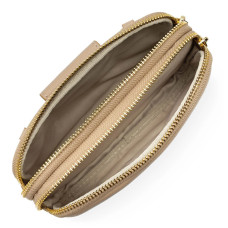 Lancaster Dune Double Pouch 129-30 Dark Beige