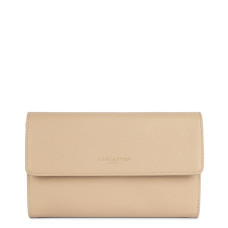 Lancaster Foulonne Double Companion Wallet 170-22 Dark Beige